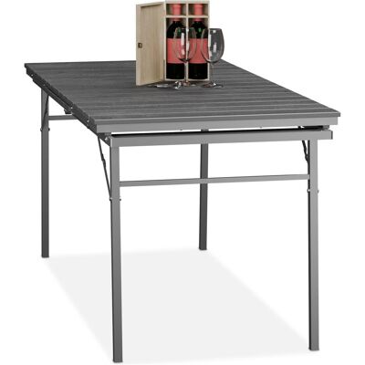 Relaxdays, Gartentisch + Balkontisch, Gartentisch (78 x 166 x 76 cm) Relaxdays, Gartentisch + Balkontisch, Gartentisch (78 x 166 x 76 cm)