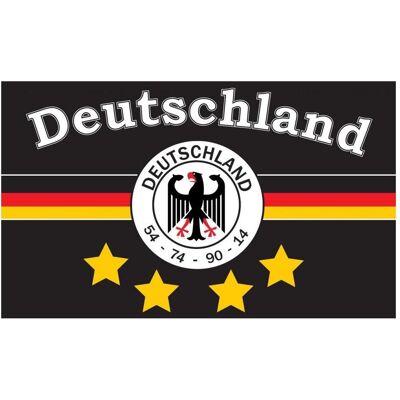 trends4cents, Fahne, XXL Flagge DEUTSCHLAND 7 schwarz 4 STERNE 250 x 150 cm mit 3 Messingösen - 100003901 (90 x 150 cm) trends4cents, Fahne, XXL Flagge DEUTSCHLAND 7 schwarz 4 STERNE 250 x 150 cm mit 3 Messingösen - 100003901 (90 x 150 cm)