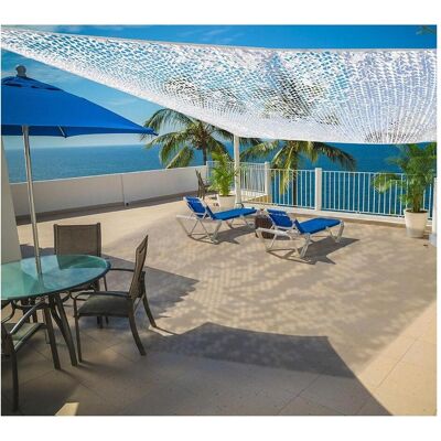 Faura, Sonnensegel, Reversible camouflage awning white 3 x 4 m (400 x 300 cm) Faura, Sonnensegel, Reversible camouflage awning white 3 x 4 m (400 x 300 cm)