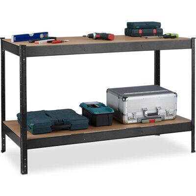 Relaxdays, Werkbank + Arbeitsbock, Werkbank (141 cm, 61 cm) Relaxdays, Werkbank + Arbeitsbock, Werkbank (141 cm, 61 cm)
