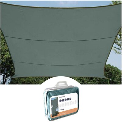 Perel Sonnensegel, SONNENSEGEL - QUADRATISCH - 5 x 5 m - FARBE: GRÜNGRAU (500 x 500 cm) Perel Sonnensegel, SONNENSEGEL - QUADRATISCH - 5 x 5 m - FARBE: GRÜNGRAU (500 x 500 cm)