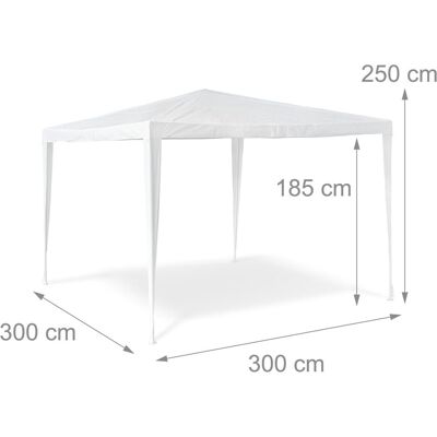 Relaxdays, Pavillon, Pavillon Zelt (300 cm, 300 cm) Relaxdays, Pavillon, Pavillon Zelt (300 cm, 300 cm)