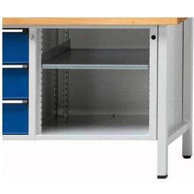 Anke, Werkbank + Arbeitsbock, Fachboden höhenverstellbar (50 cm, 66 cm) Anke, Werkbank + Arbeitsbock, Fachboden höhenverstellbar (50 cm, 66 cm)