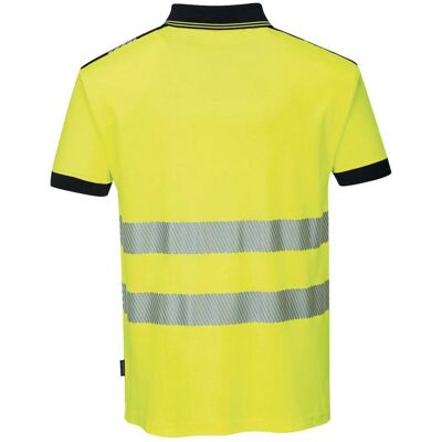 Portwest, Arbeitsoberteil, Warnschutz Poloshirt T180 geb/schwarz (L) Portwest, Arbeitsoberteil, Warnschutz Poloshirt T180 geb/schwarz (L)