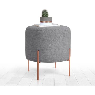 Atelier del Sofa Kupfer 51 - Grau - Hocker Atelier del Sofa Kupfer 51 - Grau - Hocker