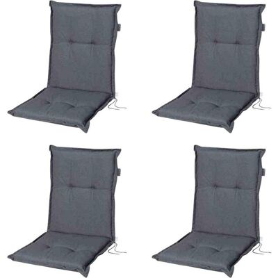 Allibert, Sitzkissen, Set 4x Pana. grau A nied 50% BW 45% Polyester (105 x 50 cm) Allibert, Sitzkissen, Set 4x Pana. grau A nied 50% BW 45% Polyester (105 x 50 cm)