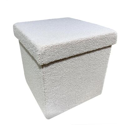 Domoletti, Hocker + Pouf, Pouf HS522-10, grey, 38 cm x 38 cm x 38 cm Domoletti, Hocker + Pouf, Pouf HS522-10, grey, 38 cm x 38 cm x 38 cm