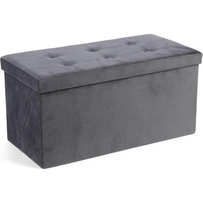 Domoletti, Hocker + Pouf, Pouf, grey, 38 cm x 38 cm x 76 cm Domoletti, Hocker + Pouf, Pouf, grey, 38 cm x 38 cm x 76 cm