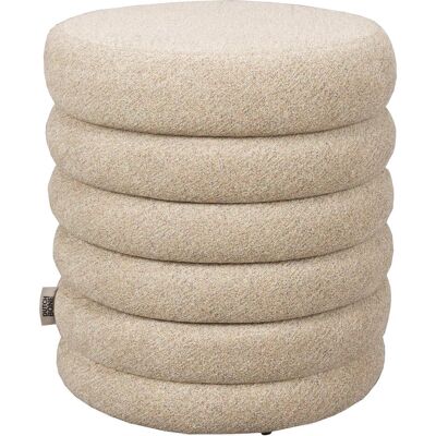Dutchbone Fern Puff Beige - Hocker Dutchbone Fern Puff Beige - Hocker