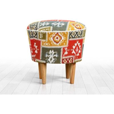 Atelier del Sofa Mehrfarbiger Pouf Teppich - Pouf Teppich Atelier del Sofa Mehrfarbiger Pouf Teppich - Pouf Teppich