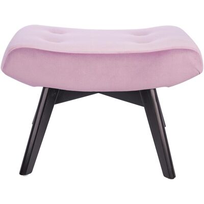 Bhp, Hocker + Pouf, Hocker Bezug Samt rosa Holzfüsse schwarz Bhp, Hocker + Pouf, Hocker Bezug Samt rosa Holzfüsse schwarz