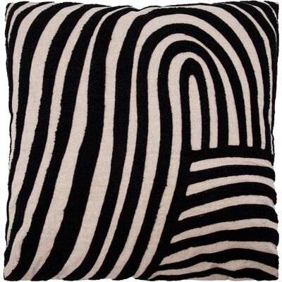 House Doctor, Dekokissen, Cushion, HDSky, Sand, Black (50 x 50 cm) House Doctor, Dekokissen, Cushion, HDSky, Sand, Black (50 x 50 cm)