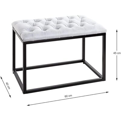 HAKU Möbel, Hocker + Pouf, Hocker (60 x 40 x 45 cm) HAKU Möbel, Hocker + Pouf, Hocker (60 x 40 x 45 cm)