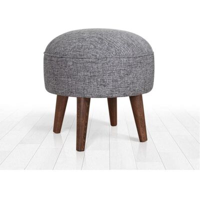 Atelier del Sofa Deff Grau Pouf - Pouf, Rund, Samt - Pouf Atelier del Sofa Deff Grau Pouf - Pouf, Rund, Samt - Pouf