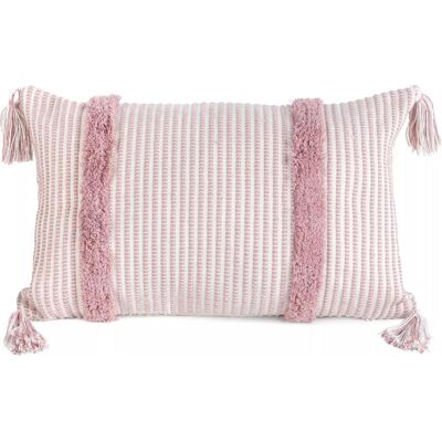 Eurofirany, Dekokissen, TERRA COLLECTION AVINION Pillow case made of thick cotton fabric with tassels at the corners, 30X50 (50 x 30 cm) Eurofirany, Dekokissen, TERRA COLLECTION AVINION Pillow case made of thick cotton fabric with tassels at the corners, 30X50 (50 x 30 cm)