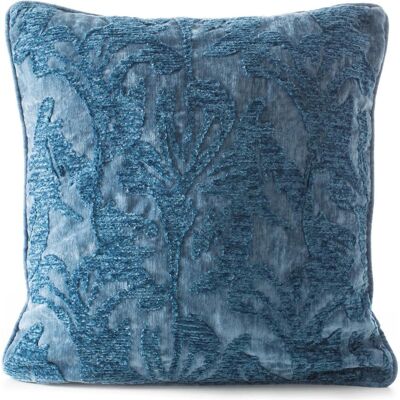Eurofirany, Dekokissen, Deko-Kissenbezug DORI aus Chenille-Stoff mit geprägtem Pflanzenmuster, 45 x 45 cm (45 x 45 cm) Eurofirany, Dekokissen, Deko-Kissenbezug DORI aus Chenille-Stoff mit geprägtem Pflanzenmuster, 45 x 45 cm (45 x 45 cm)