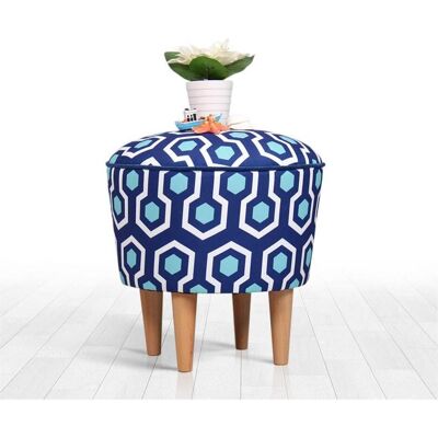 Atelier del Sofa Sky v2 Hocker - Blau, Weiß - Pouf Atelier del Sofa Sky v2 Hocker - Blau, Weiß - Pouf