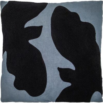 House Doctor, Dekokissen, Cushion, HDMiki, Aegean blue, Black (50 x 50 cm) House Doctor, Dekokissen, Cushion, HDMiki, Aegean blue, Black (50 x 50 cm)