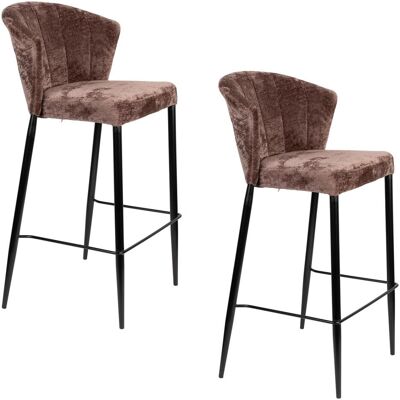 2x Dutchbone, Barhocker, Georgia Stool Counter Purple 2x Dutchbone, Barhocker, Georgia Stool Counter Purple