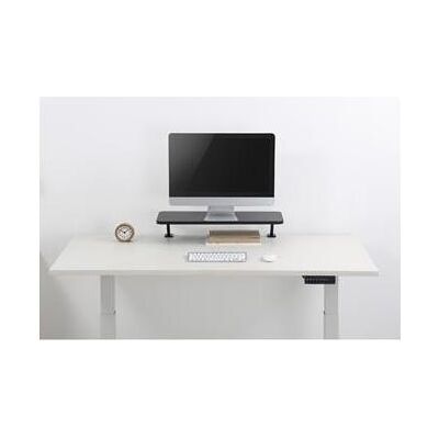 Wp, Schreibtisch, Monitorständer, an der Tischplatte befestigt, schwarz, Metall Wp, Schreibtisch, Monitorständer, an der Tischplatte befestigt, schwarz, Metall