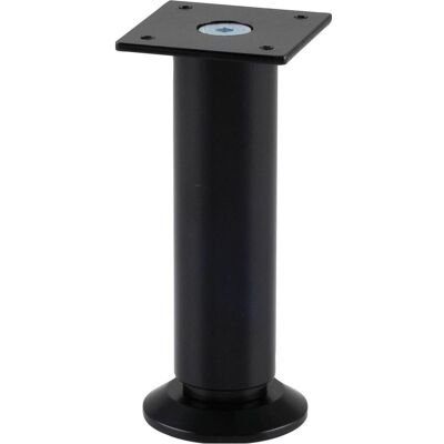 Simausrom, Tischbeine + Tischgestell, Dekorfuss 30mm Durchmesser, Länge 100mm, Alu schwarz matt höhenverstellbar Simausrom, Tischbeine + Tischgestell, Dekorfuss 30mm Durchmesser, Länge 100mm, Alu schwarz matt höhenverstellbar
