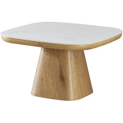 Home123, Couchtisch + Beistelltisch, Tisch BODEN 80x80cm weiss + braun (80 x 80 x 40 cm) Home123, Couchtisch + Beistelltisch, Tisch BODEN 80x80cm weiss + braun (80 x 80 x 40 cm)