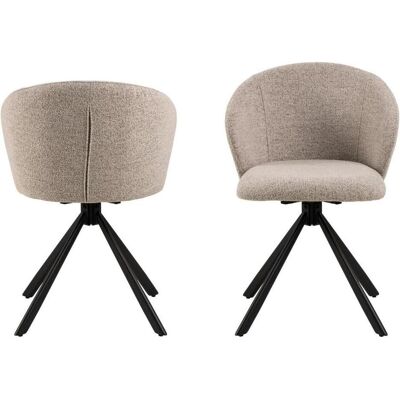ACTONA GROUP Pippa Armlehnstuhl - Microfaser Beige - Esszimmerstuhl ACTONA GROUP Pippa Armlehnstuhl - Microfaser Beige - Esszimmerstuhl