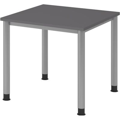 HAMMERBACHER HS08 Höhenverstellbarer Schreibtisch - Quadratisch, Silbergestell HAMMERBACHER HS08 Höhenverstellbarer Schreibtisch - Quadratisch, Silbergestell