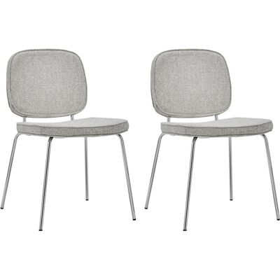 House Doctor, Stühle, Chair, HDCarma, Sand, Chrome (2x) House Doctor, Stühle, Chair, HDCarma, Sand, Chrome (2x)