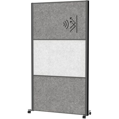 Maul, Trennwand, Akustik-Trennwand MAULcocoon 9602189 hellgrau, dunkelgrau 100,0 x 182,0 cm (100 x 182 cm) Maul, Trennwand, Akustik-Trennwand MAULcocoon 9602189 hellgrau, dunkelgrau 100,0 x 182,0 cm (100 x 182 cm)