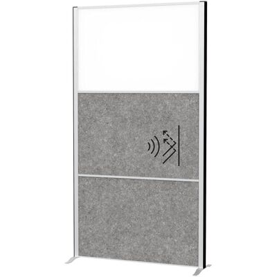 Maul, Trennwand, Akustik-Trennwand MAULconnecto 9603095 dunkelgrau, weiss 100,0 x 182,0 cm (100 x 182 cm) Maul, Trennwand, Akustik-Trennwand MAULconnecto 9603095 dunkelgrau, weiss 100,0 x 182,0 cm (100 x 182 cm)