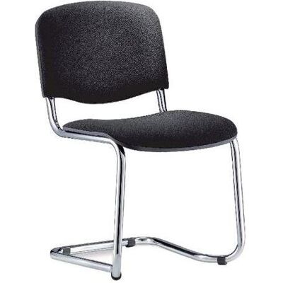 Nowy Styl, Bürostuhl, Besucherstuhl Iso Swing Chrom Schwarz 2 Stück Stoffbezug C-Fuss Nowy Styl, Bürostuhl, Besucherstuhl Iso Swing Chrom Schwarz 2 Stück Stoffbezug C-Fuss
