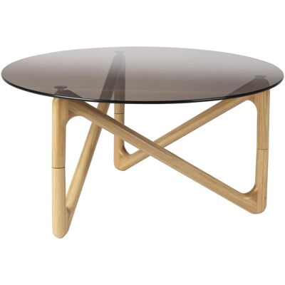 Dutchbone Naia Runder Glastisch - Couchtisch Dutchbone Naia Runder Glastisch - Couchtisch