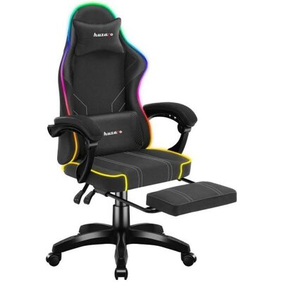 Huzaro Fotel gamingowy Force 3.7 RGB Black, Gaming Stuhl, Schwarz Huzaro Fotel gamingowy Force 3.7 RGB Black, Gaming Stuhl, Schwarz