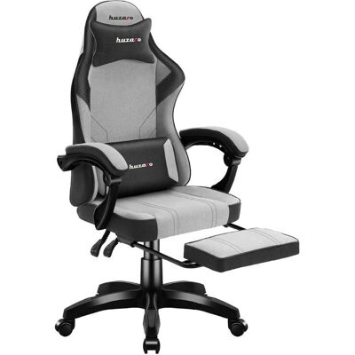 Huzaro Fotel gamingowy Force 3.7 Grey, Gaming Stuhl, Grau, Blau, Weiss Huzaro Fotel gamingowy Force 3.7 Grey, Gaming Stuhl, Grau, Blau, Weiss