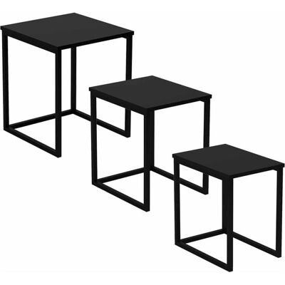 Kalune Design, Couchtisch + Beistelltisch, Dublin Nesting Table (3 Pieces) (45 x 44 x 52 cm) Kalune Design, Couchtisch + Beistelltisch, Dublin Nesting Table (3 Pieces) (45 x 44 x 52 cm)