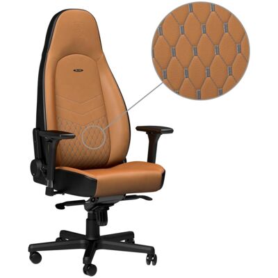 noblechairs Icon, Gaming Stuhl, Schwarz, Braun noblechairs Icon, Gaming Stuhl, Schwarz, Braun