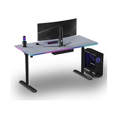 Ultradesk Gaming-Tisch QUEST, 140x70cm, 72-120cm, schwarz-grau, Gaming Tisch, Schwarz, Grau Ultradesk Gaming-Tisch QUEST, 140x70cm, 72-120cm, schwarz-grau, Gaming Tisch, Schwarz, Grau