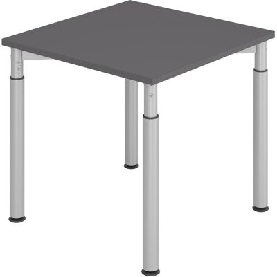 HAMMERBACHER YS08 Höhenverstellbarer Schreibtisch - 80x80cm, Silber HAMMERBACHER YS08 Höhenverstellbarer Schreibtisch - 80x80cm, Silber