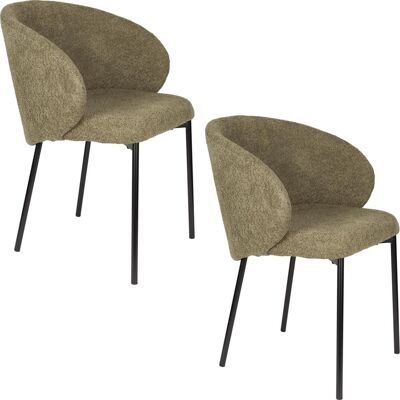 White Label Living, Stühle, Ayle Chair Moss Green White Label Living, Stühle, Ayle Chair Moss Green