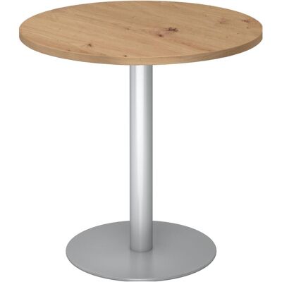 Hammerbacher, Schreibtisch, Besprechungstisch 80cm rund Asteiche/Silber Hammerbacher, Schreibtisch, Besprechungstisch 80cm rund Asteiche/Silber