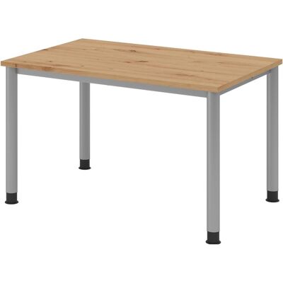 Hammerbacher, Schreibtisch, Schreibtisch 4Fuss-rd.120x80cm Asteiche/silber Hammerbacher, Schreibtisch, Schreibtisch 4Fuss-rd.120x80cm Asteiche/silber