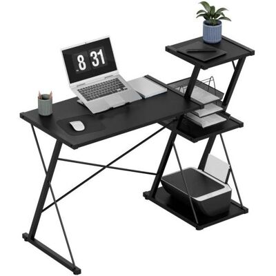 Mark Adler, Schreibtisch, Leader 3.5 Schwarz 116 cm Schreibtisch mit Regalen Mark Adler, Schreibtisch, Leader 3.5 Schwarz 116 cm Schreibtisch mit Regalen