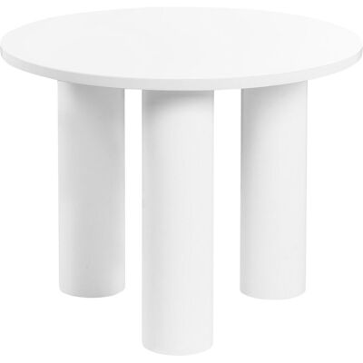 Beliani Senoia Weiße runde MDF Retro Couchtisch - Couchtisch Beliani Senoia Weiße runde MDF Retro Couchtisch - Couchtisch