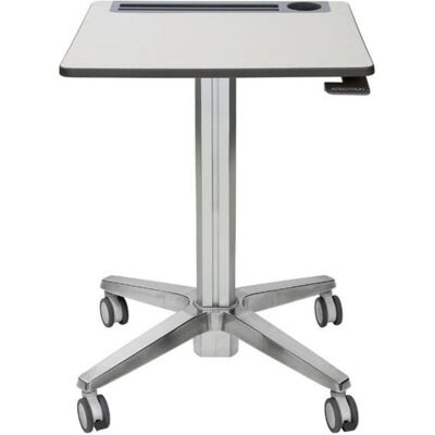 Ergotron LearnFit mobiler Steh-Sitz Tisch mit 40.6cm Höhenverstellung (7 kg), Monitor Halterung, Silber Ergotron LearnFit mobiler Steh-Sitz Tisch mit 40.6cm Höhenverstellung (7 kg), Monitor Halterung, Silber