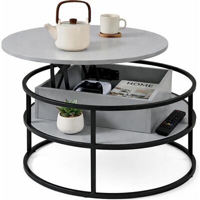 Relaxdays, Couchtisch + Beistelltisch, Couchtisch (80 x 80 x 46 cm) Relaxdays, Couchtisch + Beistelltisch, Couchtisch (80 x 80 x 46 cm)