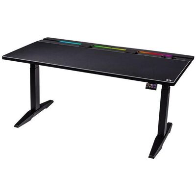 Thermaltake G700 RGB Gaming Desk (schwarz, RGB-LED-Lichtleiste 16,8 Millionen Farben), Gaming Tisch, Mehrfarbig, Schwarz Thermaltake G700 RGB Gaming Desk (schwarz, RGB-LED-Lichtleiste 16,8 Millionen Farben), Gaming Tisch, Mehrfarbig, Schwarz