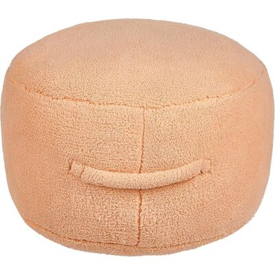 Beliani - Runder Polyester-Pouf - Modern Orange Dekoration Beliani - Runder Polyester-Pouf - Modern Orange Dekoration