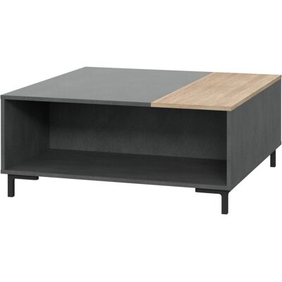 Home123, Couchtisch + Beistelltisch, Couchtisch GALACTIQUE sonoma+zement CNF2T501-C848 (90 x 90 x 40 cm) Home123, Couchtisch + Beistelltisch, Couchtisch GALACTIQUE sonoma+zement CNF2T501-C848 (90 x 90 x 40 cm)