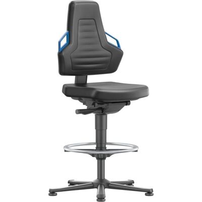 Bimos Nexxit Ergonomischer Bürostuhl - Schwarz, Blau Armlehnen, 580-830mm Bimos Nexxit Ergonomischer Bürostuhl - Schwarz, Blau Armlehnen, 580-830mm